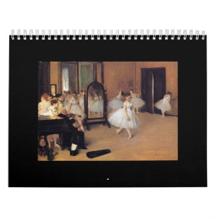 Mural Ballet d'art, Calendrier de danse, Degas, Renoir