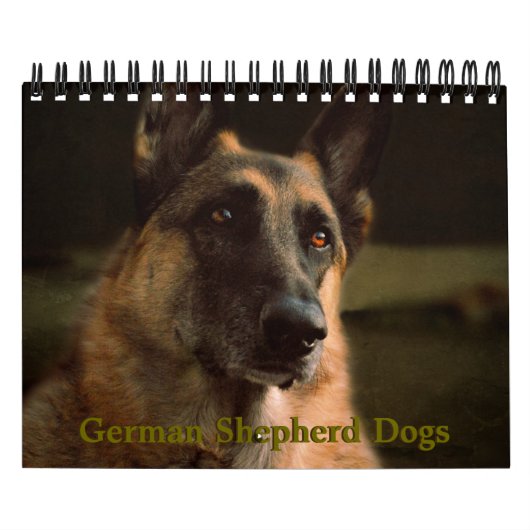 Mural Beau calendrier de chien de berger allemand (Protection)