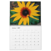 Mural Beau Calendrier des fleurs (Jan 2027)