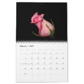 Mural Beau Calendrier des fleurs (Feb 2027)