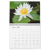 Mural Beau Calendrier des fleurs (Jan 2027)