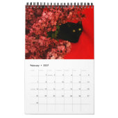 Mural beaux animaux - calendrier (d'une seule page) (Feb 2027)