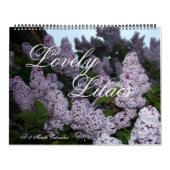 Mural Beaux lilas calendrier de 12 mois (Protection)