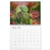 Mural Beaux Oiseaux Calendrier artistique (Feb 2027)