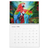 Mural Beaux Oiseaux Calendrier artistique (Jan 2026)