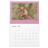 Mural Belles papillons et chenilles Calendrier (Feb 2026)