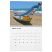 Mural Belles plages 2014 scènes de plage de calendrier (Feb 2027)