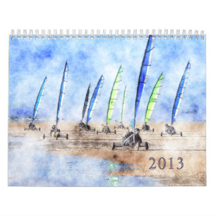 Mural Blokart emballant le calendrier 2013