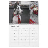 Mural Bouteur le calendrier de chien de thérapie (Feb 2026)