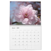 Mural Cadeaux de calendrier de FLEURS DE PÊCHER DE PRINT (Mar 2027)