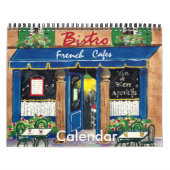 Mural Cafés français, calendrier 2013 (Protection)