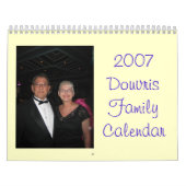 Mural Calendrier 2007 de famille de Douvris (Protection)