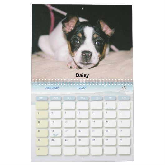 Mural Calendrier 2007 de Rat terrier (Jan 2027)
