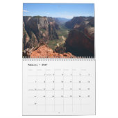 Mural calendrier 2009 de parc national de zion (Feb 2027)