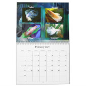 Mural Calendrier 2009 de poissons de Betta (Feb 2027)