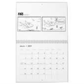 Mural Calendrier 2011 comique d'ailerons (Mar 2027)