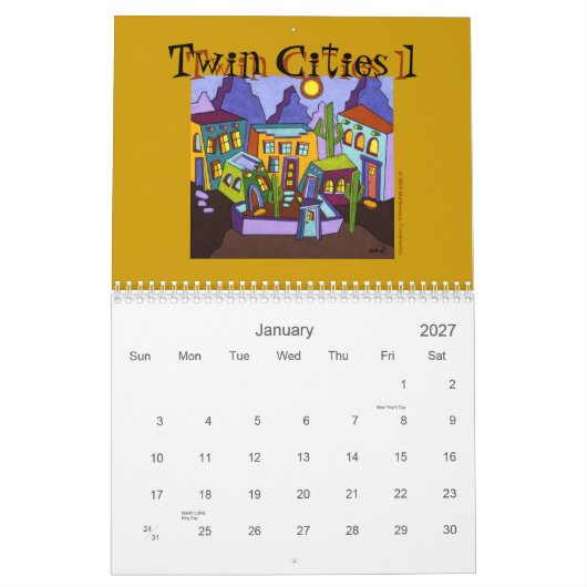 Mural Calendrier 2011 de Mulleneaux (Jan 2027)