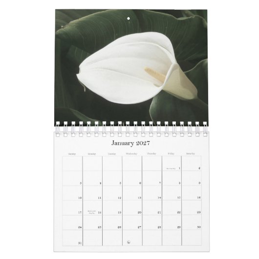 Mural Calendrier 2011 floral (Jan 2027)