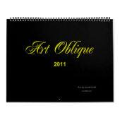 Mural Calendrier 2011 oblique d'art (Protection)