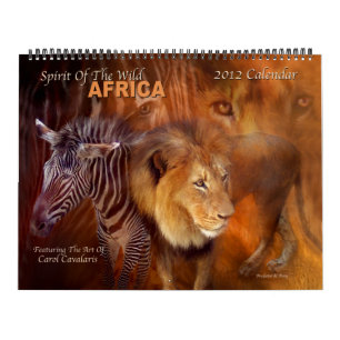 Mural Calendrier 2012 d'art de l'Afrique