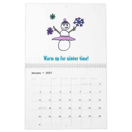 Mural Calendrier 2012 de danse (Jan 2027)