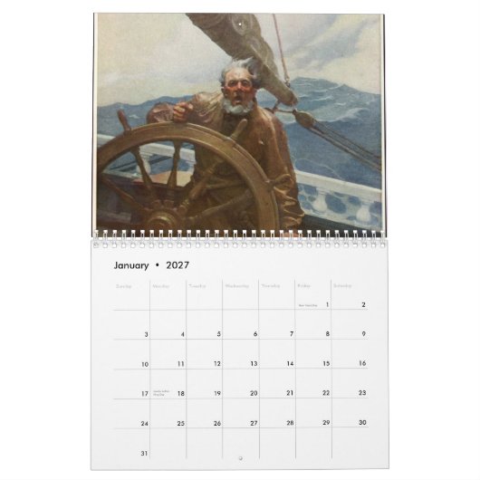 Mural Calendrier 2012 de grand art (Jan 2027)