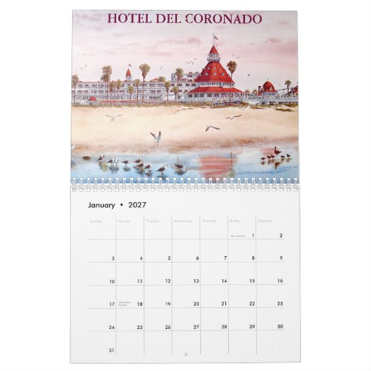 MURAL CALENDRIER 2012 DE SAN DIEGO (Jan 2027)