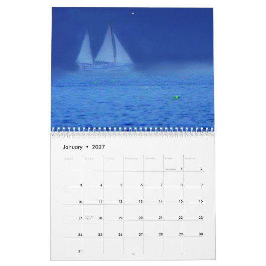 Mural Calendrier 2012 nautique (Jan 2027)