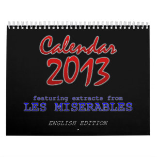 Mural Calendrier 2013, anglais