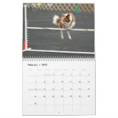 Mural Calendrier 2013 d'agilité de border collie (Feb 2027)