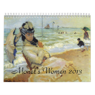 Mural Calendrier 2013 d'art de femmes de Monets