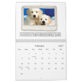 Mural calendrier 2013 de chien de photo (Feb 2027)