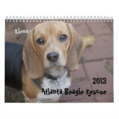 Mural Calendrier 2013 de délivrance de beagle d'Atlanta (Protection)