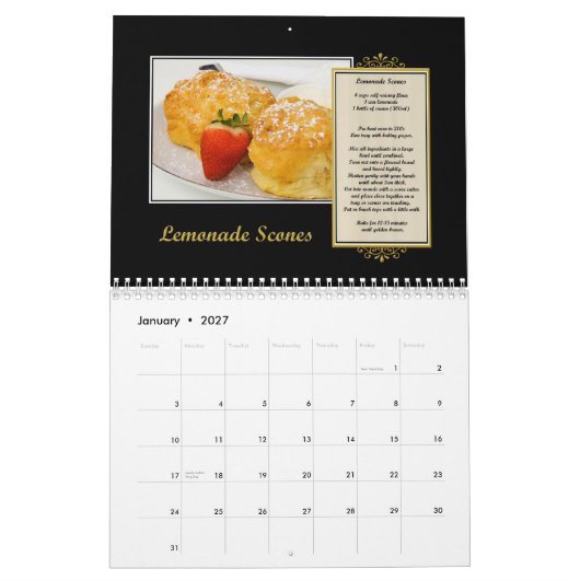 Mural Calendrier 2013 de recette (Jan 2027)