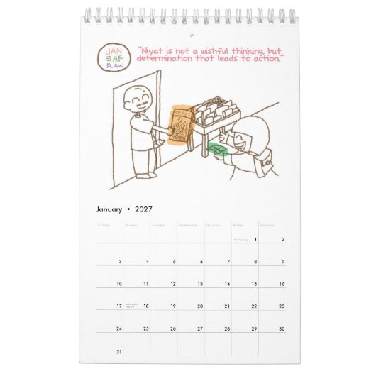 Mural Calendrier 2013 de SpreadSalam (Jan 2027)