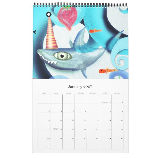 Mural Calendrier 2013 Illustrations pour enfants (Jan 2027)