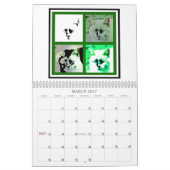 Mural Calendrier 2013 super d'art de chat de chiot (Mar 2027)
