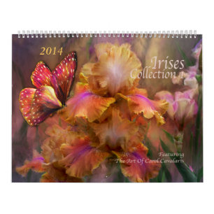 Mural Calendrier 2014 d'art de la collection 1 d'iris