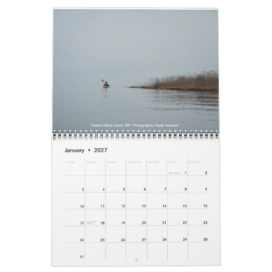 Mural Calendrier 2014 d'association de Paddlers de (Jan 2027)