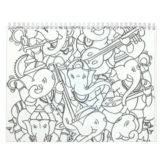 Mural Calendrier 2014 de Ganesha (Protection)