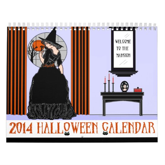 Mural Calendrier 2014 de Halloween (Protection)
