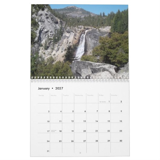 Mural Calendrier 2014 de parc national de Yosemite (Jan 2027)