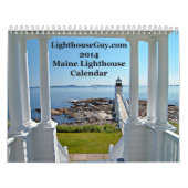 Mural calendrier 2014 de phare de LighthouseGuy.com (Protection)