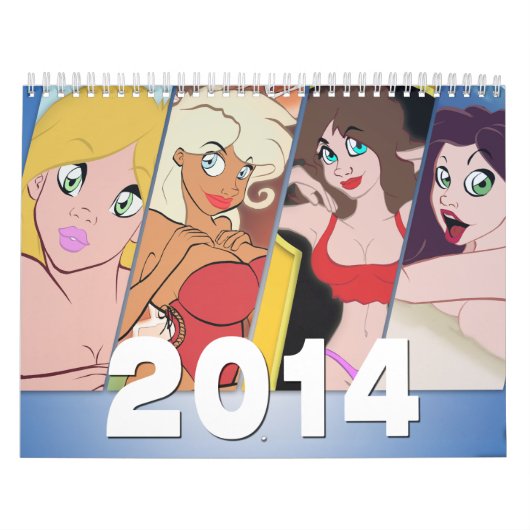 Mural Calendrier 2014 de Pin- de bande dessinée (Protection)