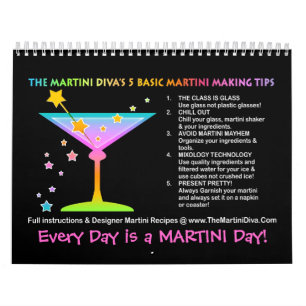 Mural CALENDRIER 2014 de RECETTE de MARTINI - vacances