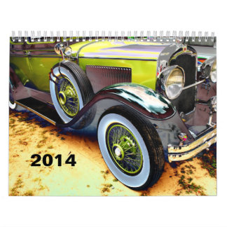 Mural Calendrier 2014 de voiture ancienne de RÉCOMPENSE