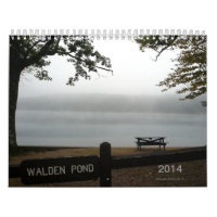 Calendrier 2014 d'étang de Walden avec des