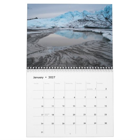Mural Calendrier 2014 du monde (Jan 2027)