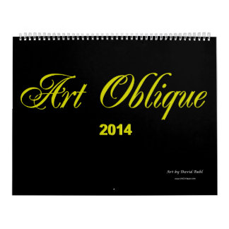 Mural Calendrier 2014 oblique d'art