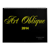 Mural Calendrier 2014 oblique d'art (Protection)
